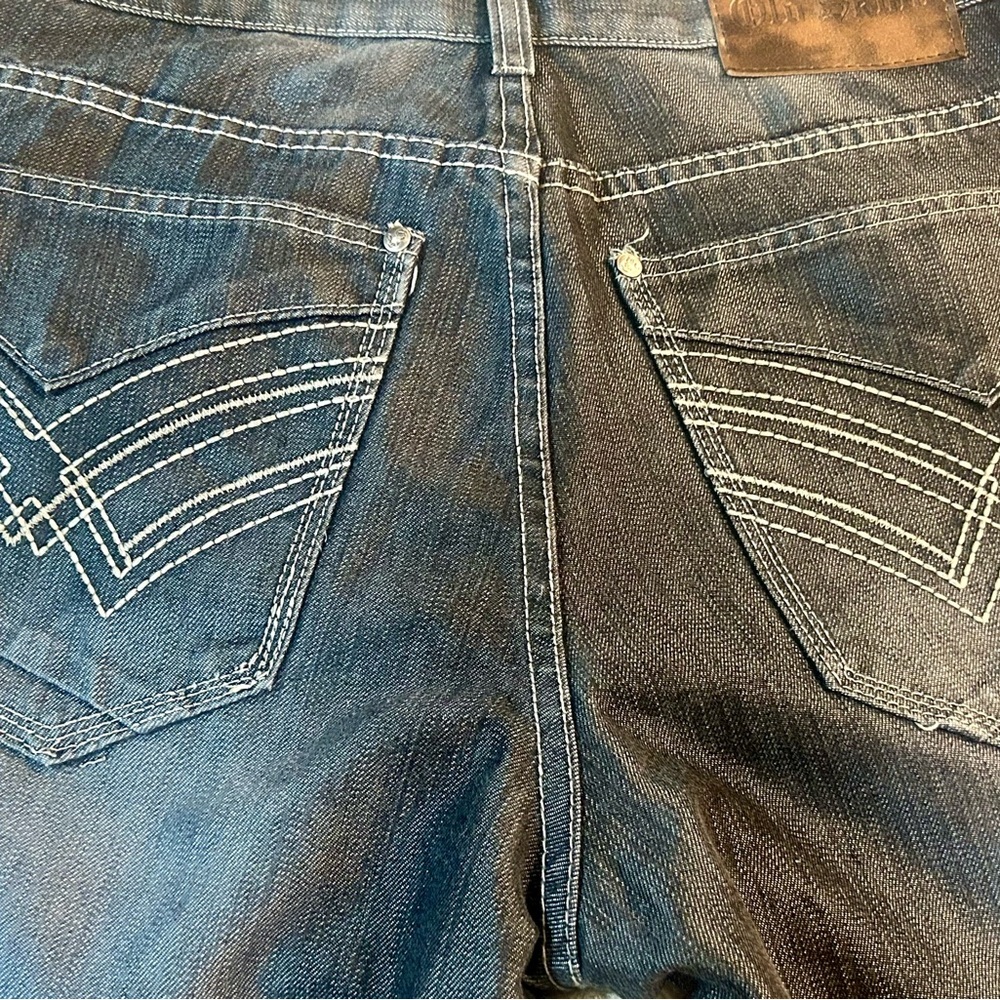 Old Skool Men’s Dark Wash Straight Leg - Picture 4 of 8
